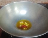 A picture of step 1 of Lal Saag Curry/ Red Amaranath Saag Curry.