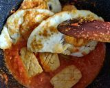 Foto langkah ke 4 dari resep Tempe Dan Telur Ceplok Bumbu Balado.