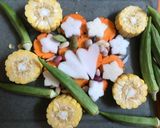 Hình bước làm 1 của món Canh rau củ quả chay