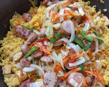 Foto del paso 5 de la receta: Arroz apastelado con cerdo, pollo y chorizo