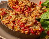 Foto del paso 5 de la receta: Berenjena rellena de boloñesa de lentejas
