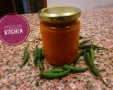 A picture of step 6 of Chilli chutney aka pilipili ya kukaanga.