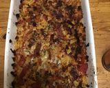 Une image de l'étape 11 de Gratin de macaronis aux poivrons grillés jambon blanc et parmesan.