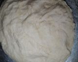 A picture of step 2 of Portuguese rolls.