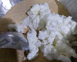 A picture of step 2 of Kesariya bhog.