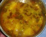 A picture of step 4 of Green chole with potato.