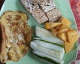 Foto langkah ke 4 dari resep Menu tempe telor bakardiet kenyang pake bangeett😊🤩.
