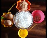A picture of step 1 of Sabudana Khichdi.