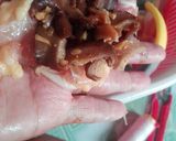 Hình bước làm 4 của món Gà cuộn Nấm.
