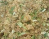A picture of step 4 of One bite half moon samosa.