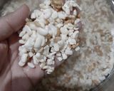 A picture of step 1 of Alasande vade/ cowpea vada.