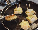 A picture of step 7 of Tri-Color Bell Pepper Cabbage Jhol Momos.