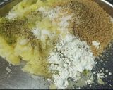 A picture of step 1 of Aloo tikki Burgur.