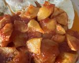 Foto del paso 6 de la receta Patatas fritas con tomate frito casero y huevos