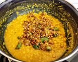 A picture of step 4 of Yellow split pea dal.