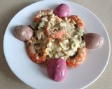 Foto del paso 5 de la receta Margaritas de colores con salsa de frutas y huevos coloridos