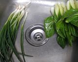 A picture of step 1 of Squash and Bok Choy.