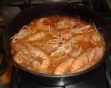 A picture of step 5 of Langoustines with Sauce.