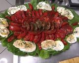 Une image de l'étape 8 de Trio de tomates à la romaine et mozzarella sauce balsamique.
