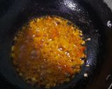A picture of step 6 of Dal Palak.