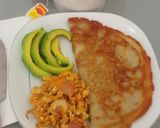 A picture of step 1 of Potatoe pancake.