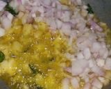 A picture of step 4 of Peri peri poha.