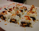 Foto del paso 7 de la receta: Uramaki de "pollo rebozado, lechuga y mayonesa"