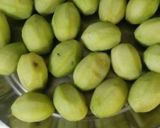 A picture of step 2 of Hog plum achar.
