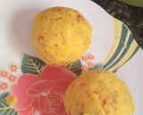 A picture of step 3 of Plantain Scotch egg.