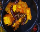 A picture of step 7 of Kadai paneer.