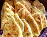 صورة لخطوة 6 من وصفة أقراص بحشوه الزعتر الأخضر والجبنه 🤭🤭🤭👍💚
