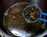 A picture of step 3 of Masala chai with Jaggery.