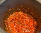A picture of step 2 of Dal makhni.