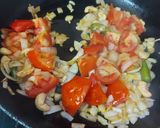 A picture of step 1 of Malai Matar Paneer.