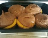 A picture of step 3 of Gluten Free Coconut Flour Cupcakes with Peanut Butter frosting.