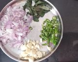 A picture of step 2 of Curd kadhi.
