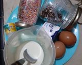 Foto langkah ke 2 dari resep Sprinkle White Cake (steamed/kukus).