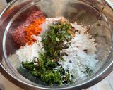 A picture of step 1 of Beef Lumpia Shanghai.