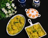 A picture of step 9 of Jal Bhara Chichinga / Steamed fritters in Snake Gourd curry.