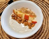 รูปขั้นตอนการทำที่ 3 ของ Oat meal สูตร Apple Cinnamon อาหารเช้าโลว์คาร์บ