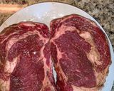 A picture of step 1 of Texas Ribeye with a Baked Potato.