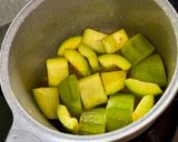 Hình bước làm 4 của món Bí xanh kho nghệ
