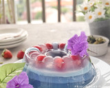 Foto langkah ke 5 dari resep Puding Bunga Telang.