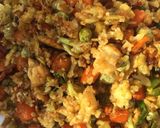 A picture of step 4 of Cauliflower fried rice.