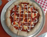 Foto langkah ke 8 dari resep Pizza Daging & Sosis.