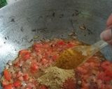 A picture of step 5 of Whole Moong with Garlic.