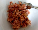 A picture of step 1 of My Tuna Mix Dip with Wholemeal Crackers.