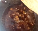 A picture of step 5 of Japanese Onion Soup 🥰.