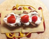 Φωτογραφία βήματος 5 της συνταγής Cheeseburger με τορτίγια!