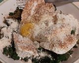Foto del passaggio 2 della ricetta Gnudi, con salsa di formaggio cremoso, noci e cialda di parmigiano